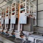 Macchina per il taglio dei blocchi autoisolanti